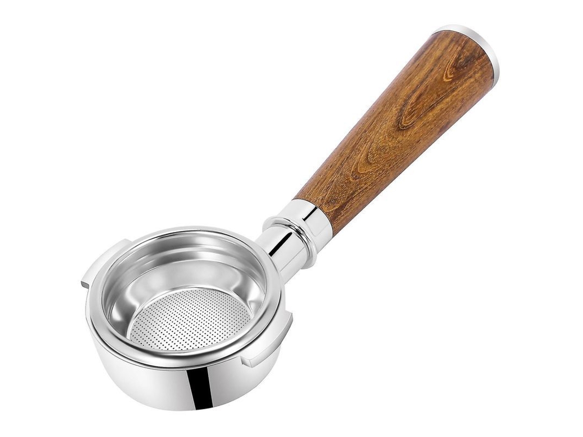 Mango sem fundo S/MARCA, 58mm, compatível com Expobar, Rancilio, Faema, Wega, com cesta de 1 xícara