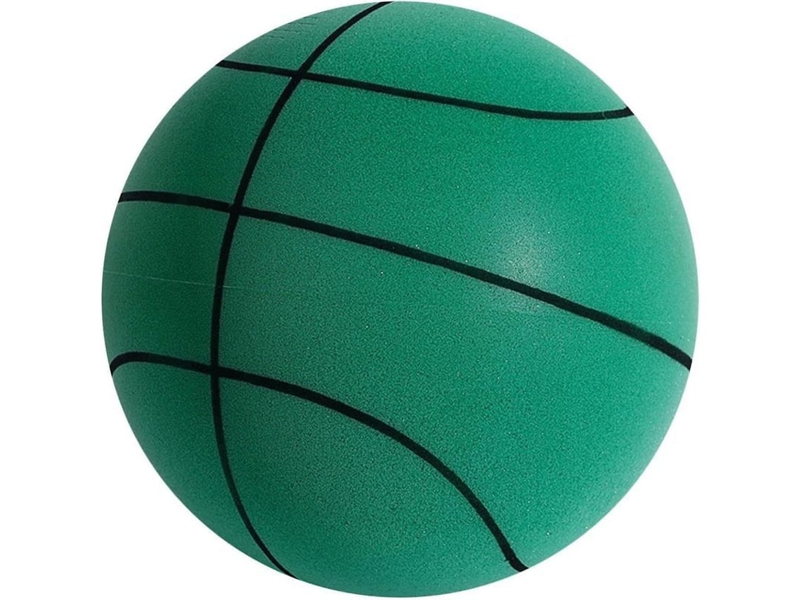 Balón de Baloncesto Silencioso de Espuma para Treinamento Interno, Resistente a Impactos, Cor Verde S/MARCA