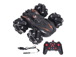 Mali carro de Controle Remoto 2.4g Drift Acrobacia 360 Graus Recarregável para Crianças Acima de 6 Anos Laranja