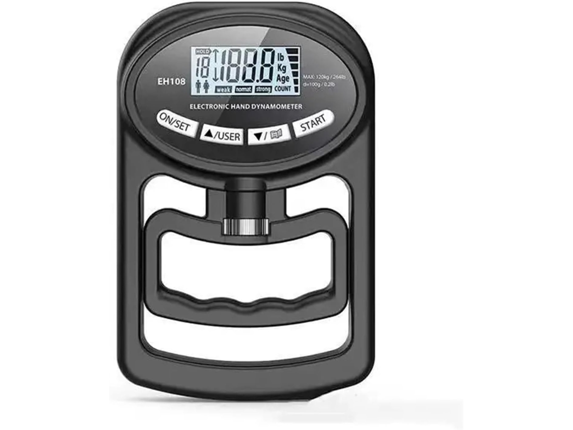 Dinamômetro Eletrônico Digital Para Mãos, 90kg/200lb, Com Contador De
