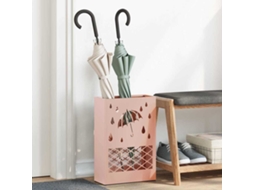 Vidaxl Suporte Para Guarda-chuva De Chuva Rosa 28 X 12 X 41 Cm Aço