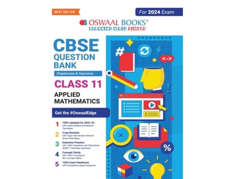 Livro Oswaal CBSE Chapterwise amp Topicwise Question Bank Class 11 Applied Mathematics Book de Oswaal Editorial Board (Inglês)