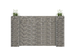 Vidaxl Gabião Em Forma De H Fio De Aço 260x40x150 Cm