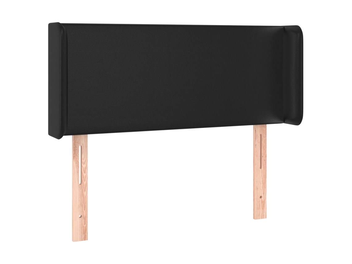Headboard, Headboards Vidaxl Preto Couro Artificial (93 X 16 X 78/88 Cm)