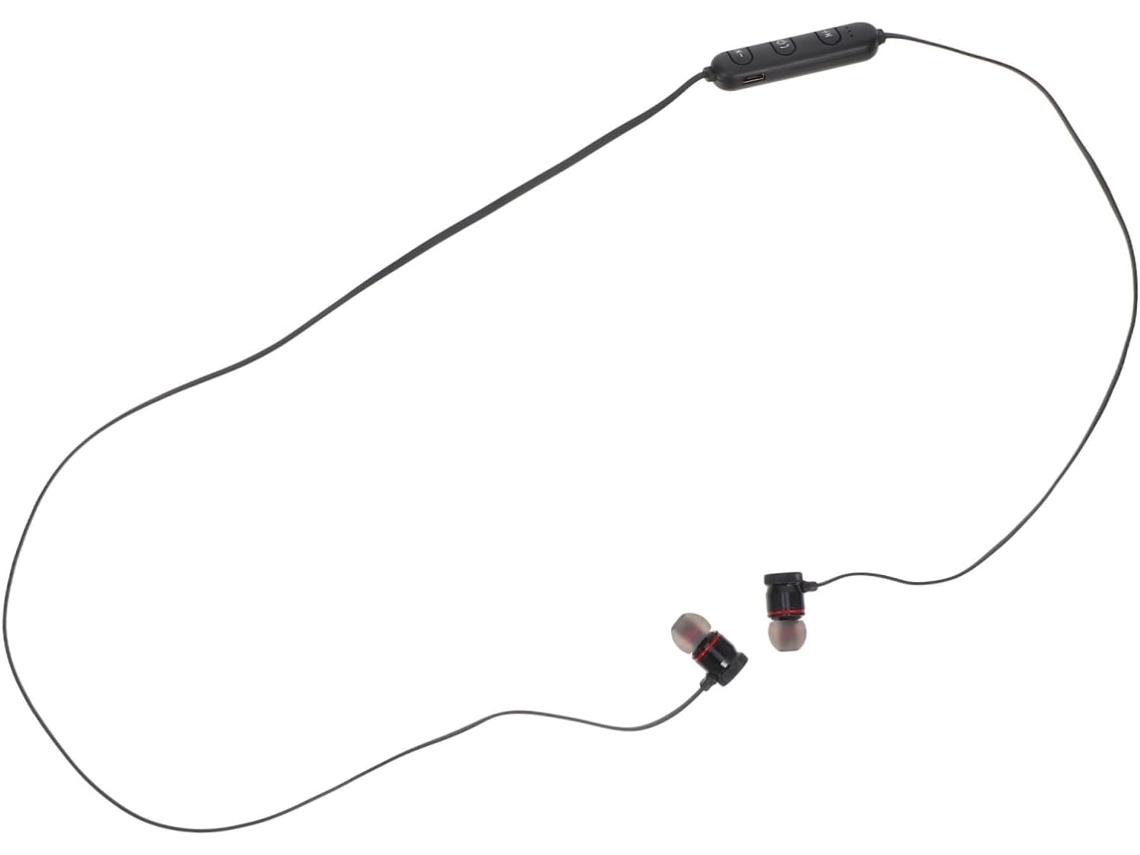 Fone De Ouvido Sem Fio T1 Com Faixa Para Corrida E Fecho Na Cor Preta