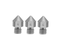 3pcs Bicos de Titânio Tc4 para Impressora 3d M6 Extruder 0.2/0.3/0.4/0.5mm Filamento 1.75mm Compatível com Creality Cr 10 Ender 3 Pro