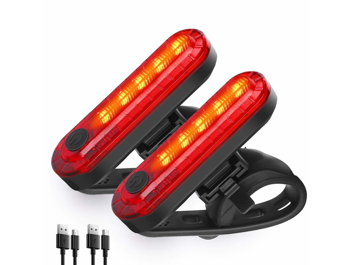 Luz Traseira De Bicicleta, Luz Traseira De Bicicleta Recarregável Usb, Luz Traseira De Bicicleta À Prova Dágua Yizhood (preto)