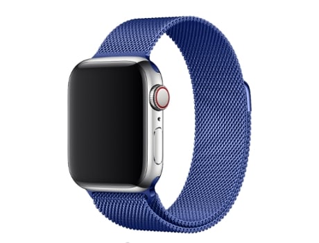 Bracelete Pulseira Milanese Mesh para Apple Watch Series 7 45Mm Blue