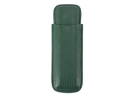 Estojo elegante, portátil e durável para 2 cigarros com textura de pele de crocodilo fosca.