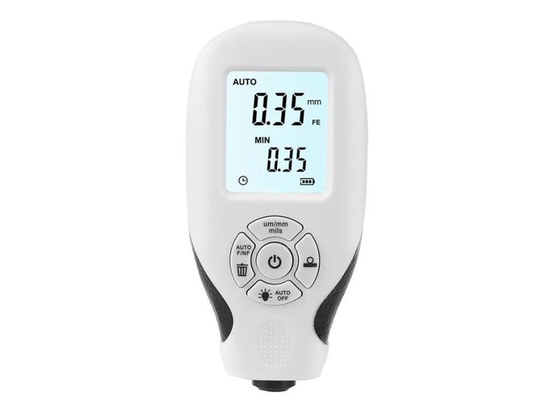 Medidor Padrão Medidor de Espessura de Revestimento Digital 1 Micrômetro-0 Hw-300 Testador de Espessura de Filme Branco F5075