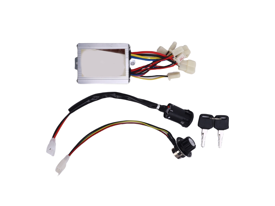 Controlador De Velocidade Para Motor De Corrente Contínua Com Chave De Bloqueio Elétrico 350w Para Bicicletas Elétricas Triciclos Motocicletas