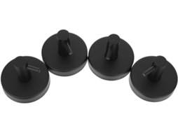 Conjunto De 4 Ganchos Ventosa Em Aço Inoxidável Para Banheiro E