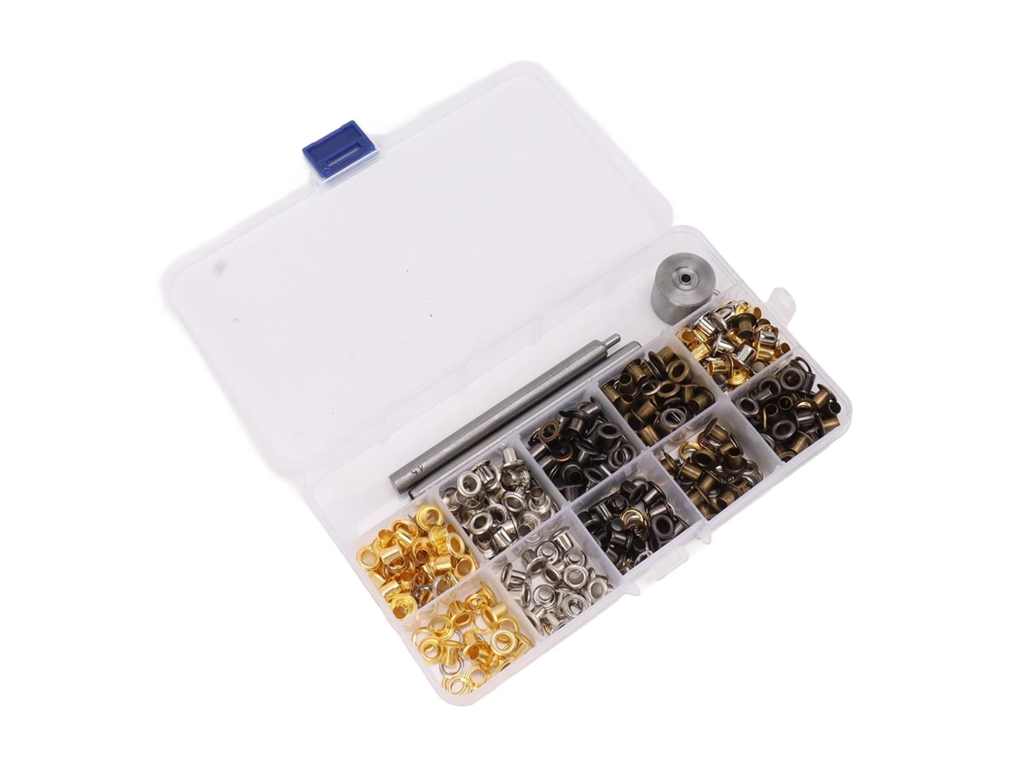 Ilhós Kit 4 Núcleos Classificados 5mm Cobre Fácil Instalação Caixa