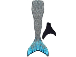 Cola De Sirena Adulta Reforzada Para Nadar, Incluye Monofin - Suzukasblue S Azul