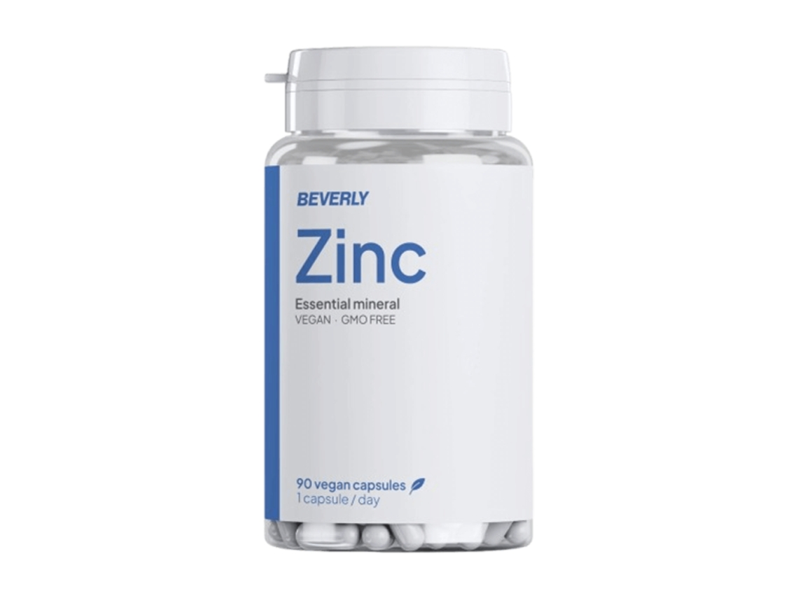 Zinc 90 Vegan Capsules de BEVERLY NUTRITION
