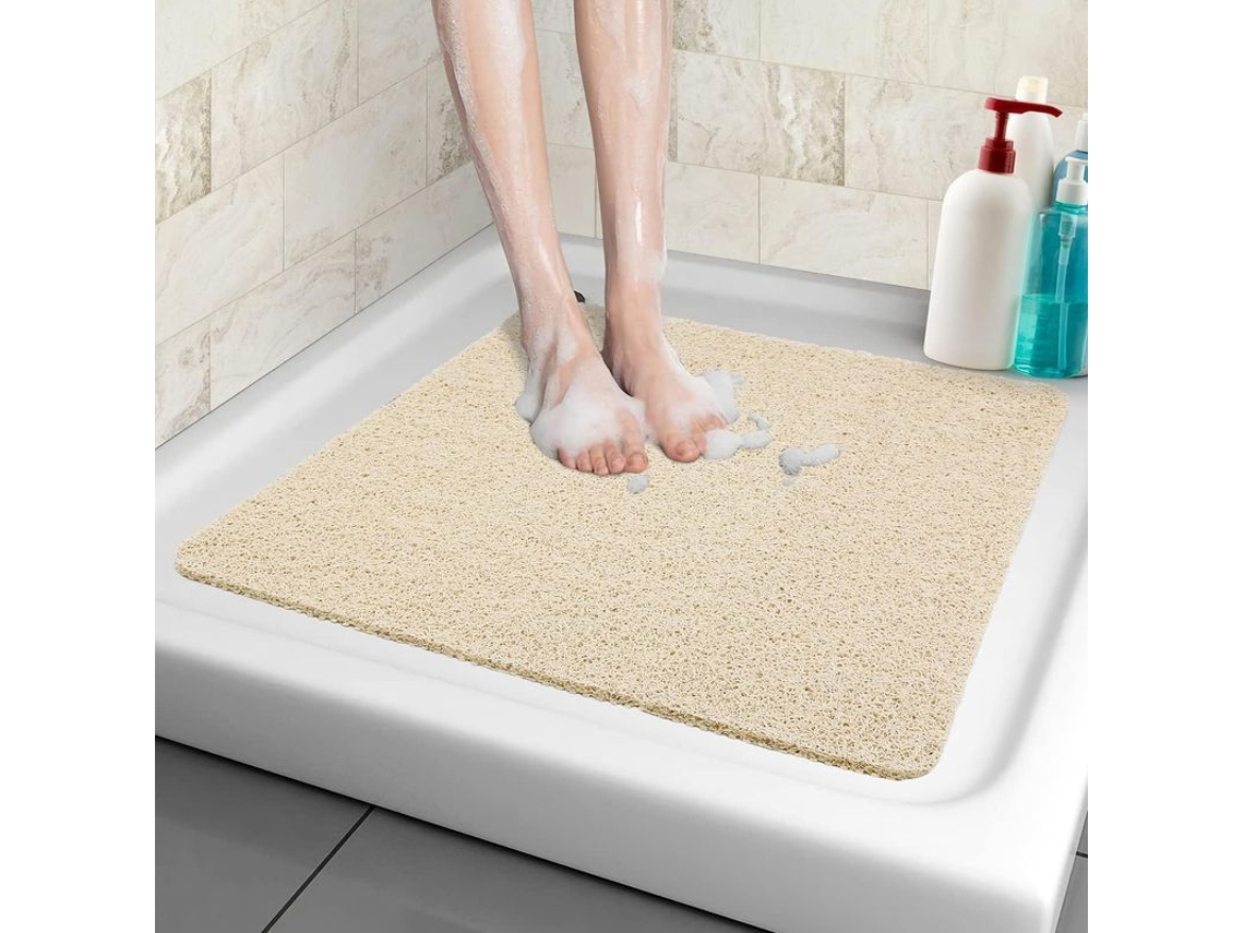 Tapete de chuveiro Nova Line antiderrapante 60x60cm, confortável, com buracos de drenagem, PVC | S/MARCA
