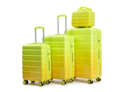 Conjunto 4 Malas Pc Spinner 14-28'' (verde)