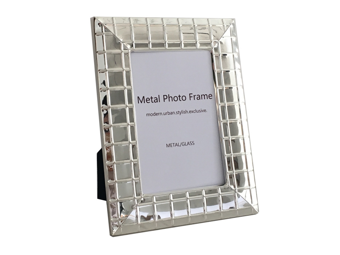 Quadro De Fotos Em Metal Prata Estilo Europeu, 6 Polegadas (foto De Cerca De 10 * 15cm)