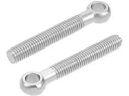 Parafuso de Olhal de Elevação M12x80mm em Aço Inoxidável 304, Montado em Máquina, 10 Pçs CHABERLU