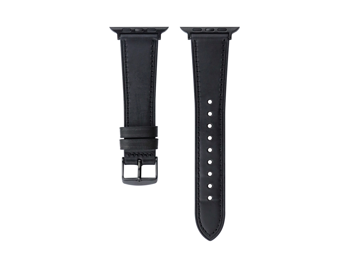 Bracelete para Smartwatch de couro genuíno Crazy Horse para Apple Watch Series 9, 8 e 7 41 mm/SE 3 e SE 2, 6 e SE e 5 e 4 40 mm/3 e 2 e 1 38 mm (co