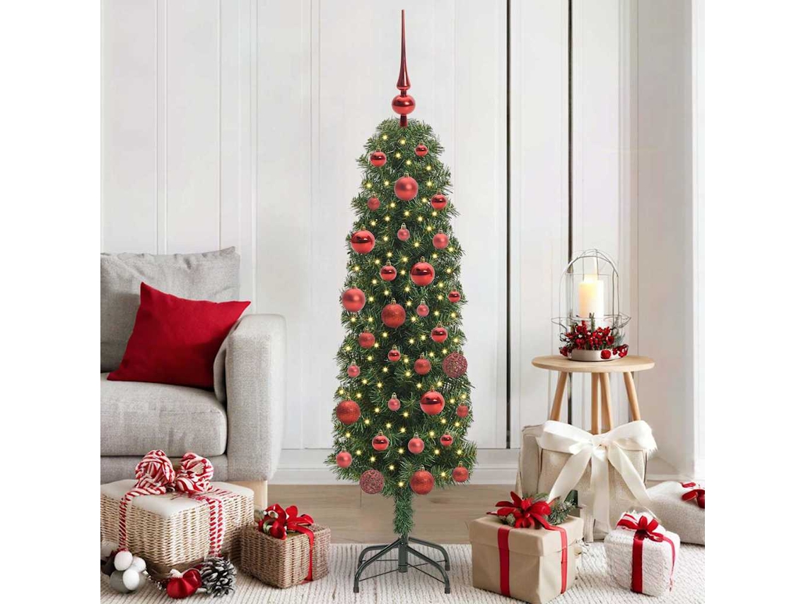 Vidaxl Árvore De Natal Artificial Verde 150 Cm Pvc E Aço E Plástico