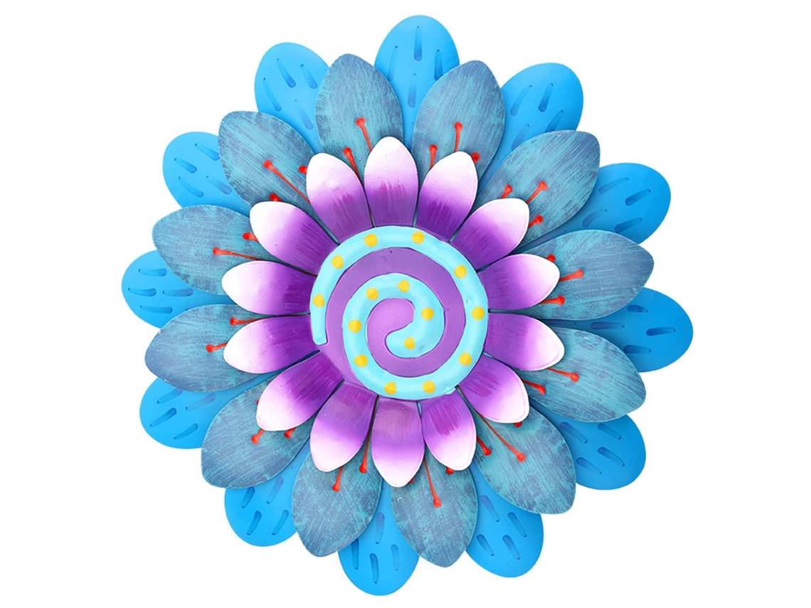 Flor de Metal para Decoração de Parede Arte de Jardim Ao Ar Livre NEVEANCE