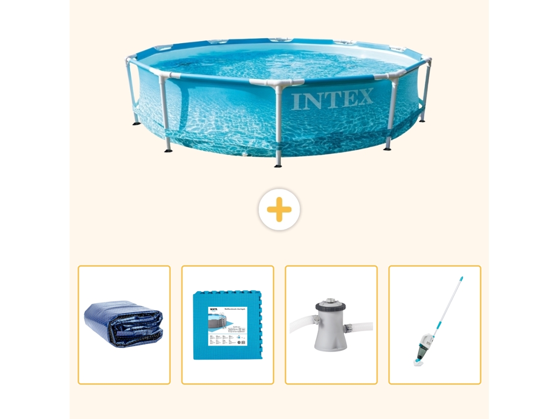 Intex Piscina Com Estrutura Redonda - 305x76 Cm - 5-peças S145
