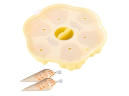 Molde De Bolo Cozido No Vapor Silicone, Multi Cavidade, Antiaderente, Conjunto Pastelaria Bonito Para Cozimento Cozinha Bebê