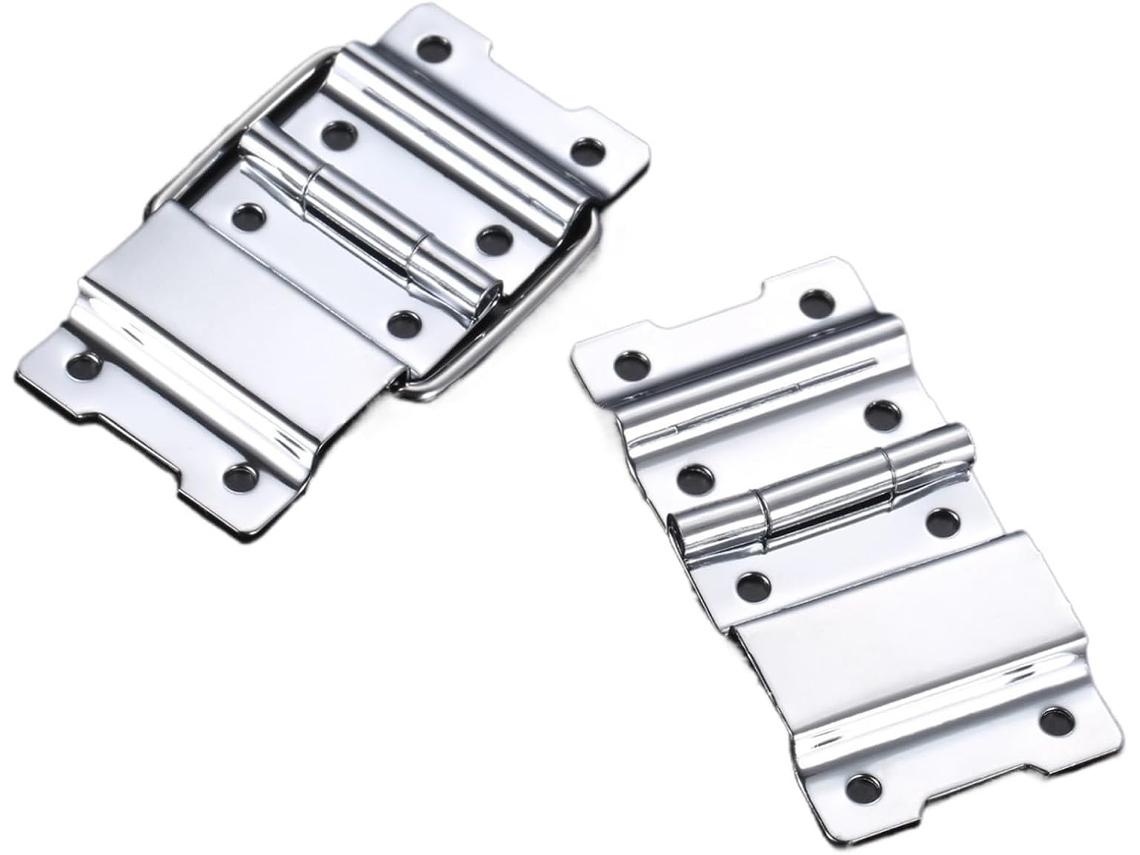 2 Dobradiças De 60x 35mm Com 8 Furos Para Portas Móveis E Armários