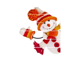 Laxiscreed Cachecol Natal Com Boneco De Neve Removível Para Decoração Festiva