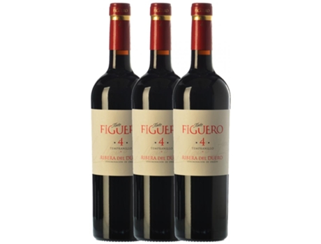 Vinho FIGUERO Figuero 4 Meses Tempranillo Ribera Del Duero Joven (0.75 L - 3 unidades)