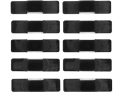 Villcase Conjunto De 20-clips Para Caneta Quadro Branco, Autoadesivos, Em Plástico Preto, Ideais Para Escritório E
