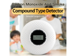 Detector de Fumaça e Monóxido com Tela LCD e Alarme | S/MARCA