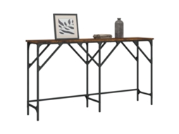 Vidaxl Mesa Consola 140x29x75 Cm Derivados De Madeira Carvalho Fumado