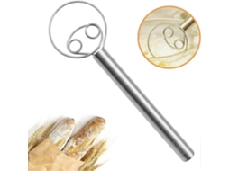 Batedor Dinamarquês Para Massa, Em Aço Inoxidável, Para Pão, Pizza, Bolos E Pastelaria, Com Mistura Manual Eficiente E Limpeza Simples