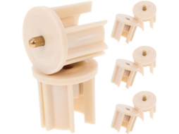 Conjunto De 8 Suportes E Tampas Bege Para Persianas Rolo Com Design Elegante Em Pp Fácil Instalação Quartos Áreas