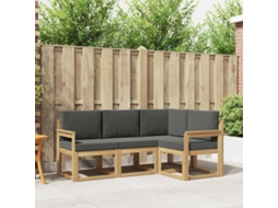 Vidaxl Conjunto De Sofás Para Exterior 4 Pcs Branco E Antracite