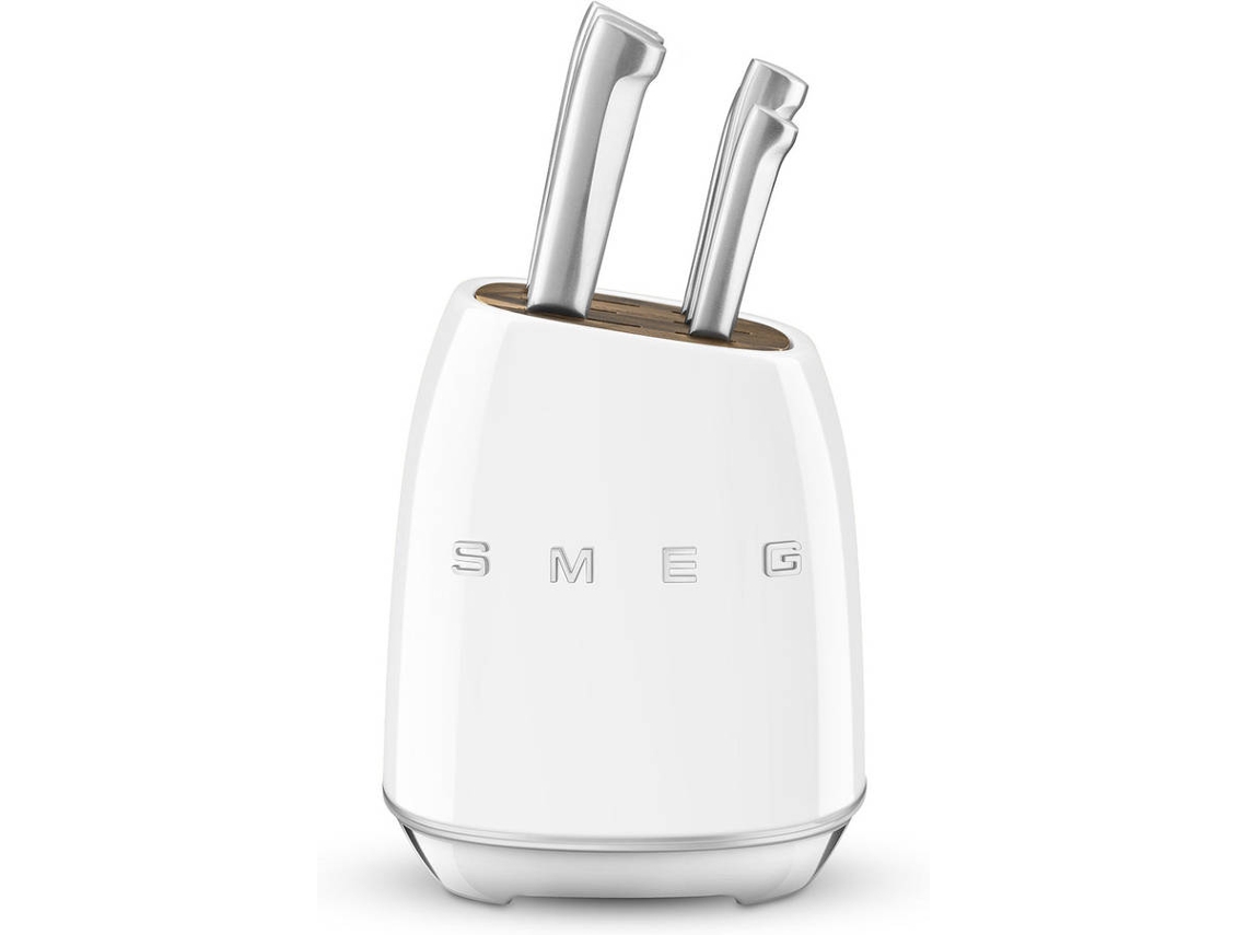 Bloco de Facas SMEG Anni 50 KBSF02WH (6 Unidades - Branco)