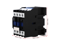 Laxiscreed Contator Ac Para 220v, Montagem Em Guia, Ideal Para Automação Industrial