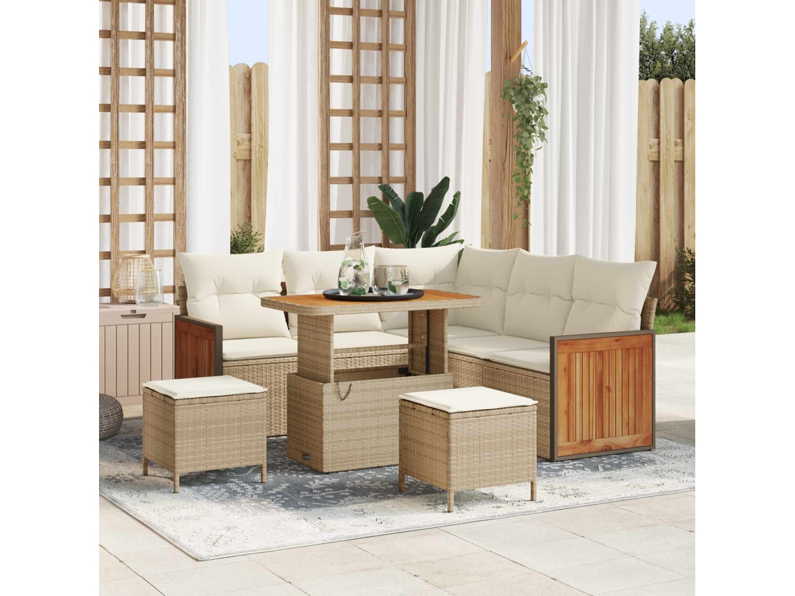 Vidaxl Conjunto De Sofá De Jardim 8 Unid. 8-número De Lugares