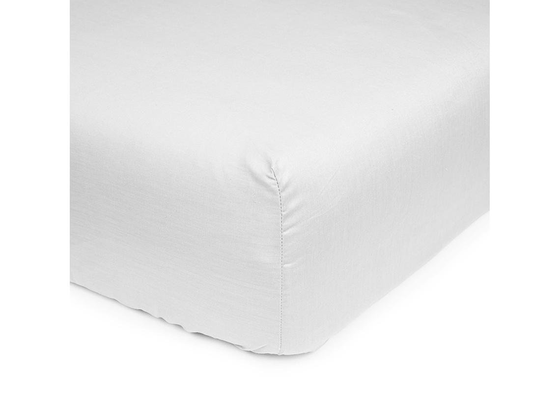 Lençol Inferior MEVAK LIVING Branco (Algodão - 120x200 cm)