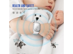 Pulseira LED Ultrassônica Anti Mosquitos Insetos, Cor Branco com o Tempo S/MARCA