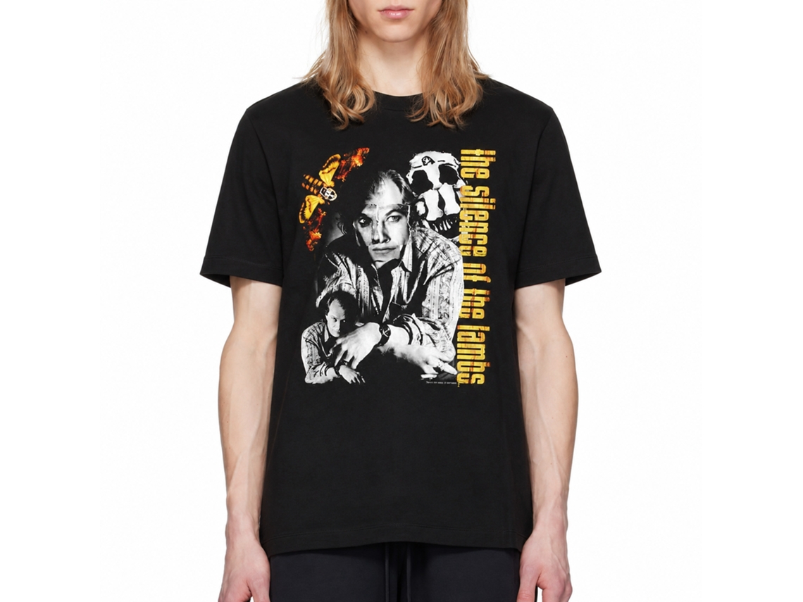Rockinstone Silence Of The Lambs Movie Buffalo Bill Collage Black Adult T-shirt Size:xxxl