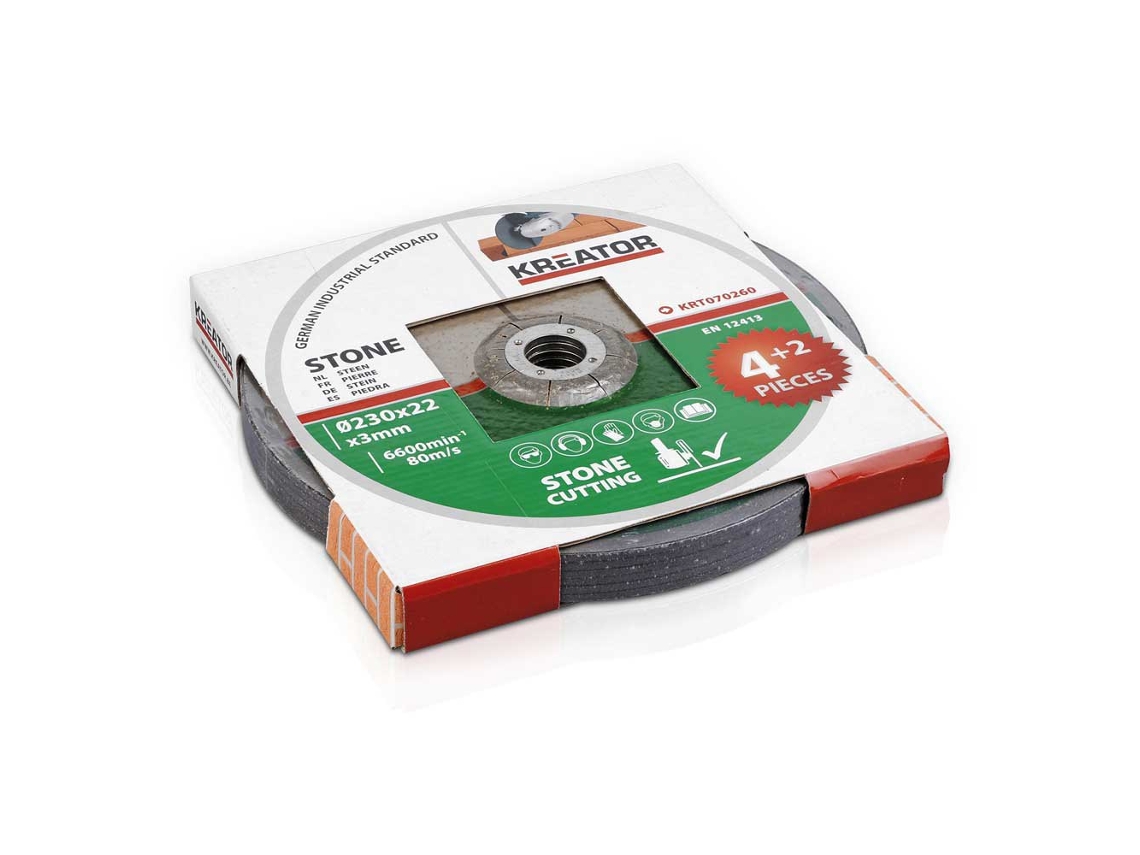 Disco de Corte de Pedra 230 3.2 Mm 6 Unidades Prateadokreator