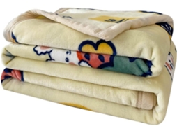 Manta de Inverno Fansu em Fleece com Estampa Nórdica Frutas Flanela Grossa Macia e Quente para Cama Infantil S