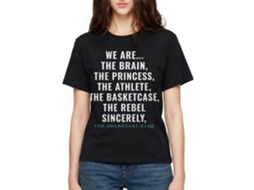 Rockinstone Breakfast Club Movie Sincerely Yours Black Adult T-shirt Size:xxxl