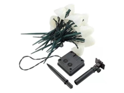 Luzes Solares Mini Cogumelo com 8 Modos LED IP65 para Jardim, 5m, 20 Pérolas | S/MARCA
