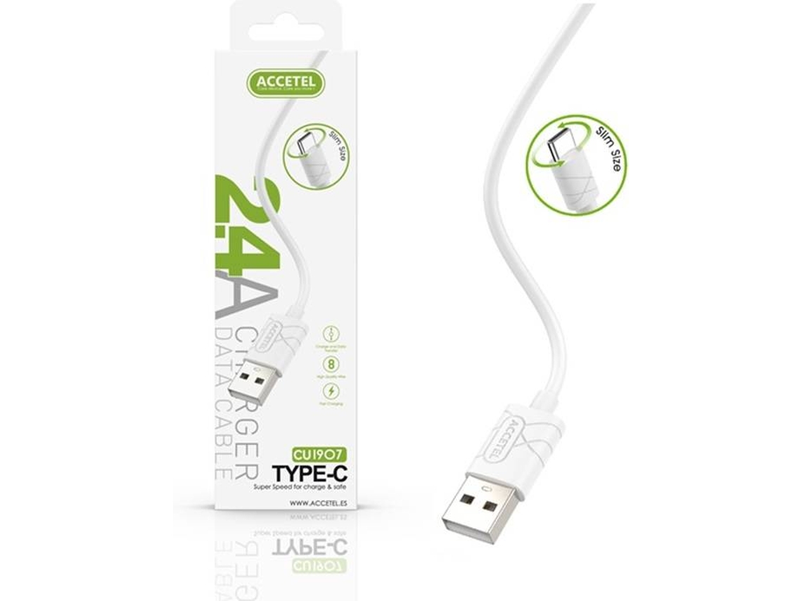Cabo ACCETEL (Type-C - 1 m - Branco)