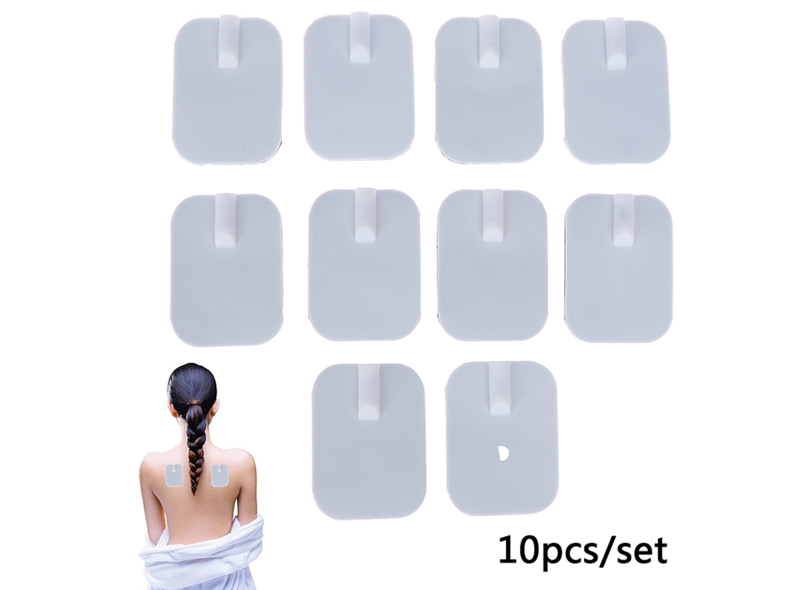 10/20 Peças Massageador Elétrico Para Terapia Corporal 4x6cm Tens Stylus Eletrodo Pads Não Tecido Autoadesivo Gel Pasta Electro Stick Aquaforge
