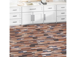 Vidaxl Pranchas De Piso 18 Pcs Multicolor 2,51 M² Pvc